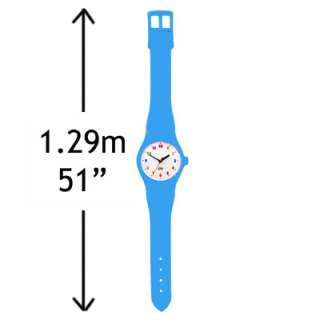 Giant Watch Wall Clock in blue. Over 4ft long 1.29 metres. battery 
