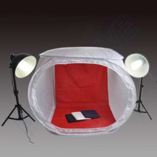   Kit Photo Studio Boite Lumiere Trépied Tente 2x115W E27 Feux 