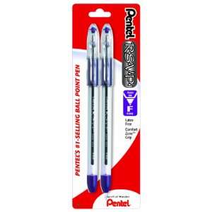  Pentel R.S.V.P. Ballpoint Pen, Fine Line, Violet Ink, 2 