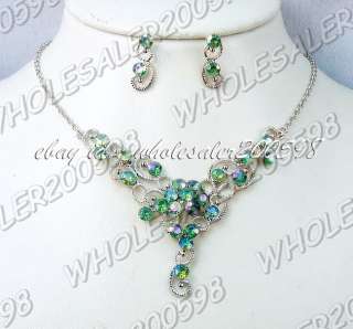 1DZ(12sets) alluring Czech&alloy necklaces and earrings  