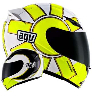 AGV K 3 Rossi Gothic 46   White Motorcycle Helmets   S  