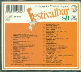 FESTIVALBAR 1989   SPAGNA/SABRINA/JOVANOTTI CD  