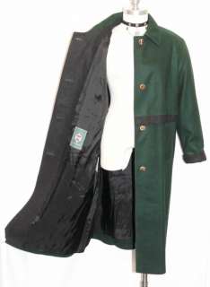 BOILED WOOL German Designer Green Women COAT 18 20 XL  