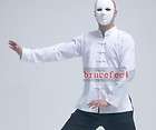 wing chun kung fu jacket bruce lee stlye suits WHITE 1