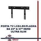 SUPPORTO STAFFA TV PARETE ULTRA SLIM 9 mm LCD LED PLASMA DA 23 A 42 