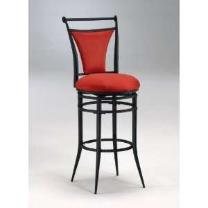   Flame Red Swivel Bar Stool by Hillsdale Furniture