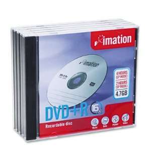 IMN17193 imation® DISC,DVD+R,4.7GB,16X,5PK Electronics