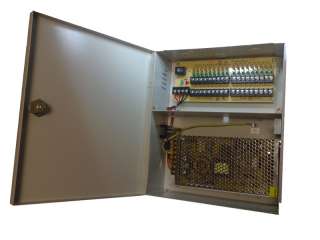 18 Way/Port 20 Amp CCTV PSU PTC Power Supply Cabinet  