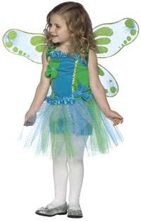 Little Girls Green Fairy Costume   Fairy Costumes