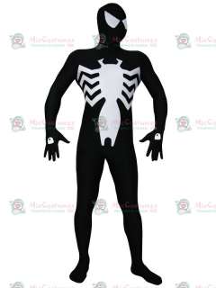 Classy Black Lycra Spandex Spiderman Zentai Costume Lycra Zentai Suit 