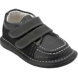   Squeak Baby Toddler Little Boys Black Combo Leather Shoes 3 12 Baby