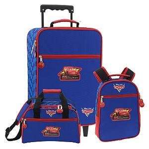 Disney Cars Rolling Luggage Set with Duffle Bag, Backpack and Rolling 