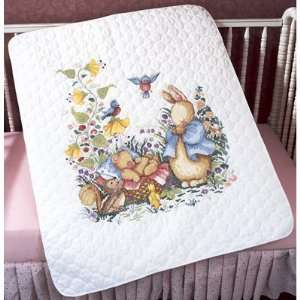    New Little One Crib Cover Stamped Cross Stitch 