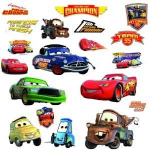   Disney Pixar Cars 2 Peel & Stick Wall Decals