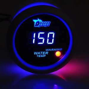  2 52mm Blue Digital LED 0 120 Celsius Water Temp 