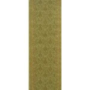   Rug Aubrey Runner, Olive, 2 Foot 2 Inch by 12 Foot