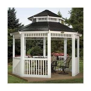  Suncast 12 x 12 White Gazebo Patio, Lawn & Garden