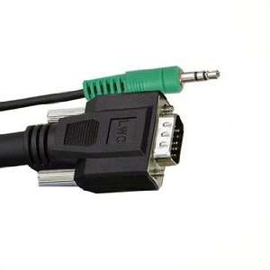   & Cable 12 VGA (15 Pin) Male to Male with Audio Cable Electronics