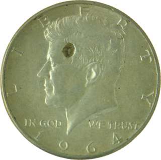 1964   JFK Shot in the head United States Kennedy Half Dollar Silver 