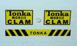 Tonka Mobile Clam (Post 1964) Decal Set  