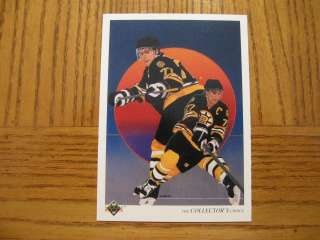 1990/91 Upper Deck RAY BOURQUE Bruins Checklist Card #320  