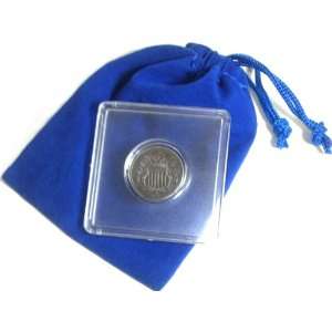  Civil War Era 1867 U.S. Shield Nickel in Coin Case & Gift 
