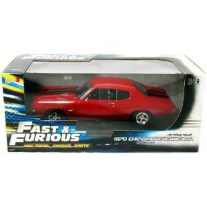    1970 Chevy Chevelle SS 454 Red 1/18 Fast & Furious 4 Toys & Games