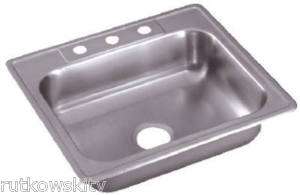 NE25224 Elkay Single Bowl 25x22x6 SS Kitchen Sink  