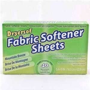  Dryer Fabric Softner Sheets   Mountain Breeze Case Pack 24 