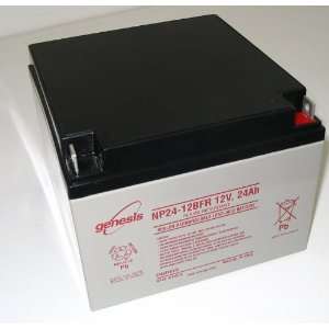  Genesis NP24 12BFR   12 Volt/24 Amp Hour Sealed Lead Acid Battery 