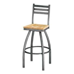  Grand Rapids Chair 6105BS Ladder Back Swivel Barstool (24   28 