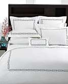   Hotel Collection Linear Embroidery Bedding in Teal customer 