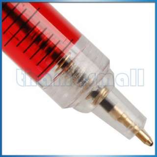 Color Novelty Syringe Injector Ballpoint Ballpen Pen  