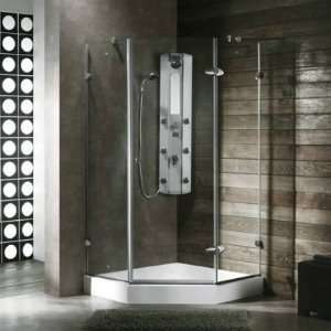 VG6061CHCL38W 38 x 38 Frameless Neo Angle 3/8 Shower Enclosure with 