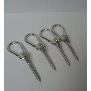  Swing Swivel Hanger Lag Style 3/8 X 3 1/2 Snap Hook Set of 4 