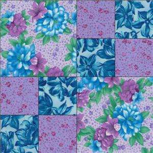   Road Lily Floral Quilt Fabric Kit 12 Pre cut Blocks Square  