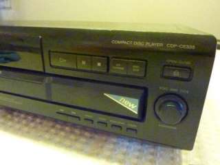 Sony CDP CE335 CD Changer 5 Disc Carousel Player 027242551107  