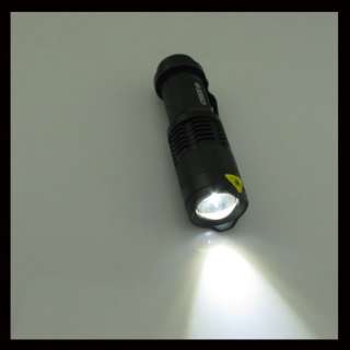 7W 300LM Mini CREE LED Flashlight Torch Adjustable Focus Zoom Light 