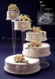 TIER CASCADE WEDDING CAKE STAND STANDS SET  