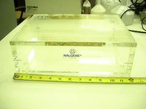 Nalge Nunc Beta Storage Box, acrylic, NALGENE, radioactive, safety 
