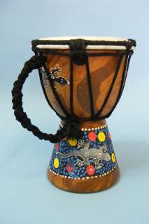 GAMBIA African Folk Ethnic Wood DJEMBE Tribal DRUM Musical Instrument 