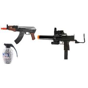   Submachine Gun FPS 200 w/ Accessories Airsoft Gun , 800 Count Grenade