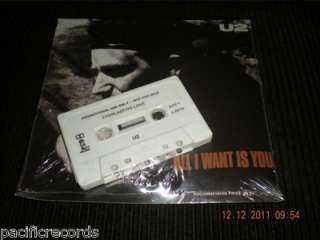 U2 All I Want Is You (Vinyl 7+Cassette) Rare Australian Promo Still 