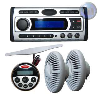 combo kit includes marine player 6 inch speakers am fm antenna 