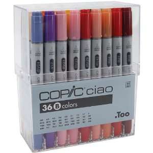   Alvin I36B Copic Ciao Dual Tip Markers 36 Piece Set   B Toys & Games