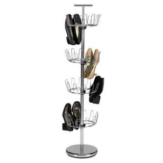 Household Essentials 4 Tier Revolving Shoe Tree   Chrome.Opens in a 