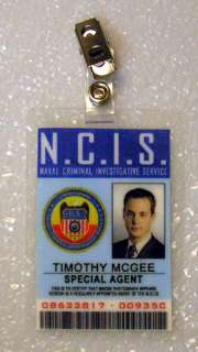 NCIS TV Series ID Badge Special Agent Timothy McGee  