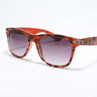 Limited ANIMAL Print Thick Frame Skaters Hipster Sunglasses 80s Retro 