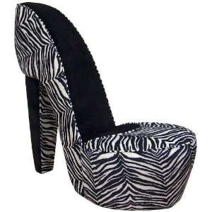  Triad Upholstery SC Z Shoe Shaped Chair in Zebra SC Z 