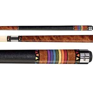  Players Antique Stain Birds Eye Maple Pool Cue with 